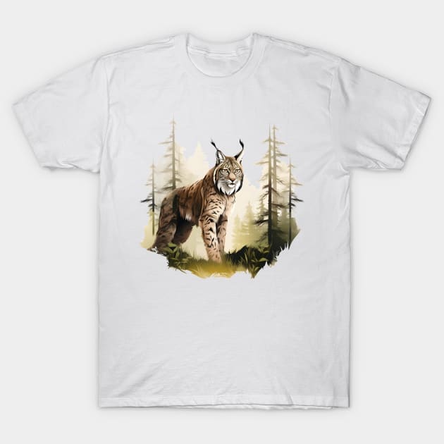 Eurasian Lynx T-Shirt by zooleisurelife